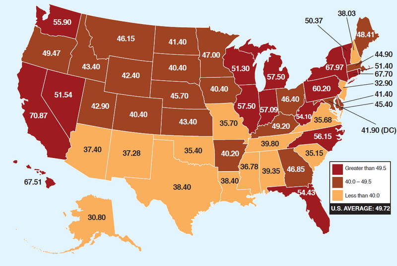 Illustration for article titled Why Gasoline Prices Vary So Much From State-To-State